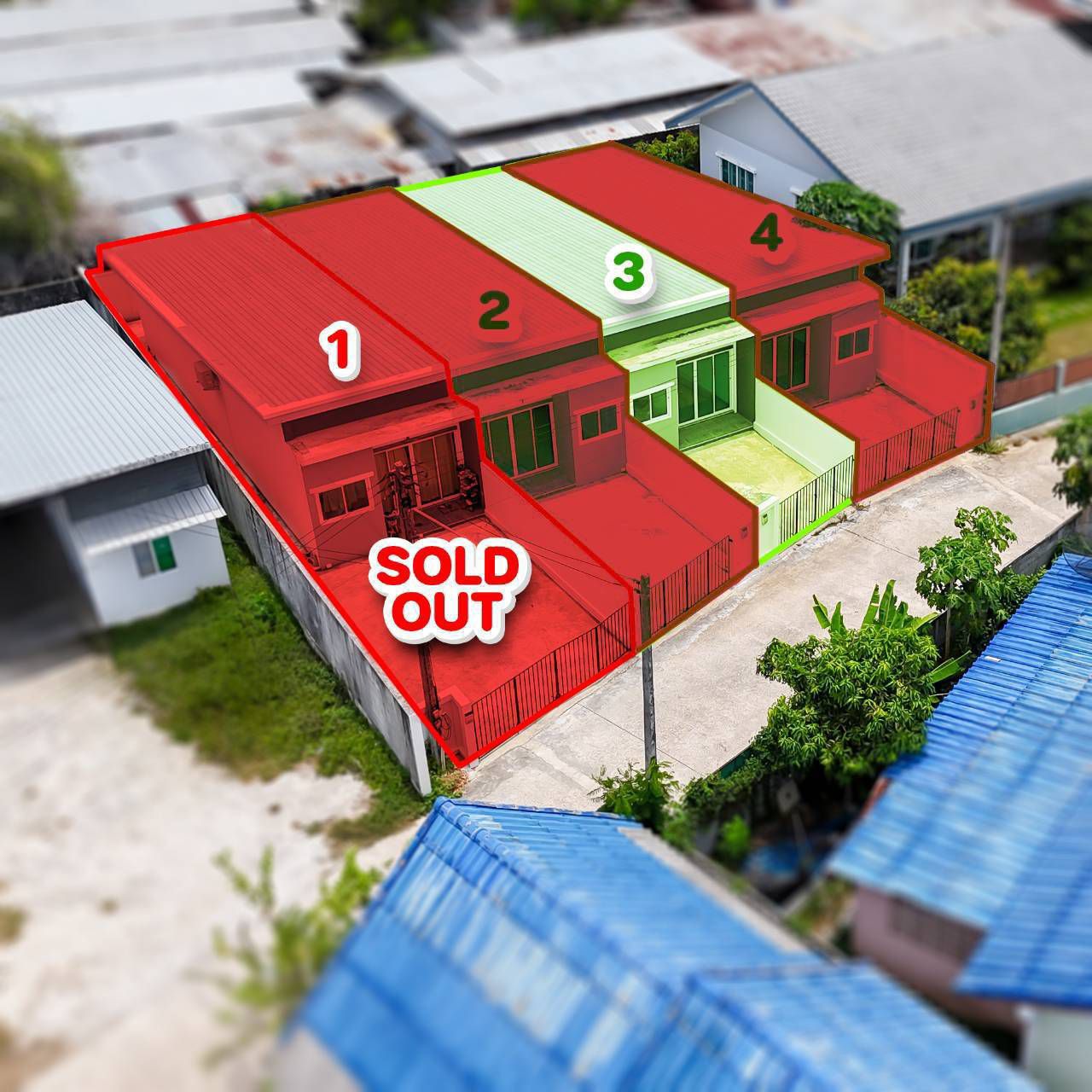 ทาวน์เฮ้าส์ 2 ห้องนอน สามกอง 3 · หมู่บ้าน อิราวดี บายพาส โซนสามกอง